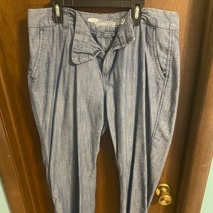 Light blue chambray pants